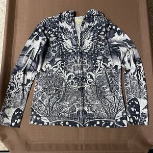 Women’s “live and let live “ embellished hoodie. Size M.